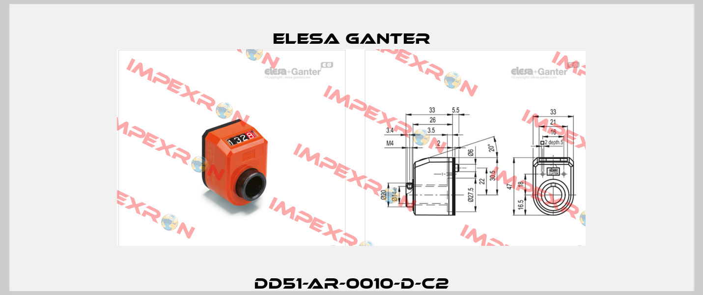 DD51-AR-0010-D-C2 Elesa Ganter