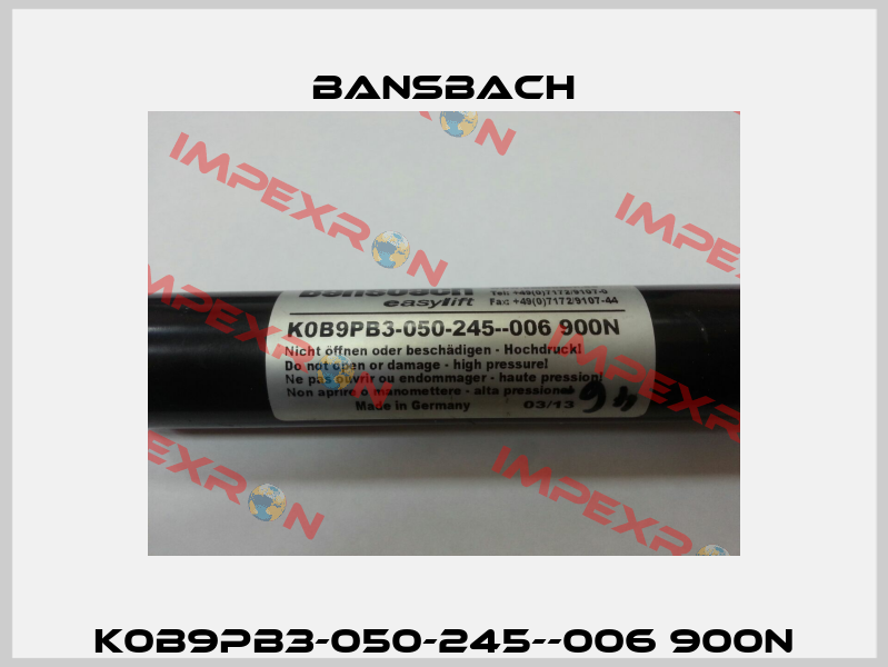 K0B9PB3-050-245--006 900N Bansbach