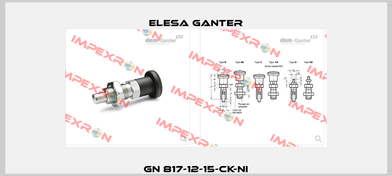 GN 817-12-15-CK-NI Elesa Ganter