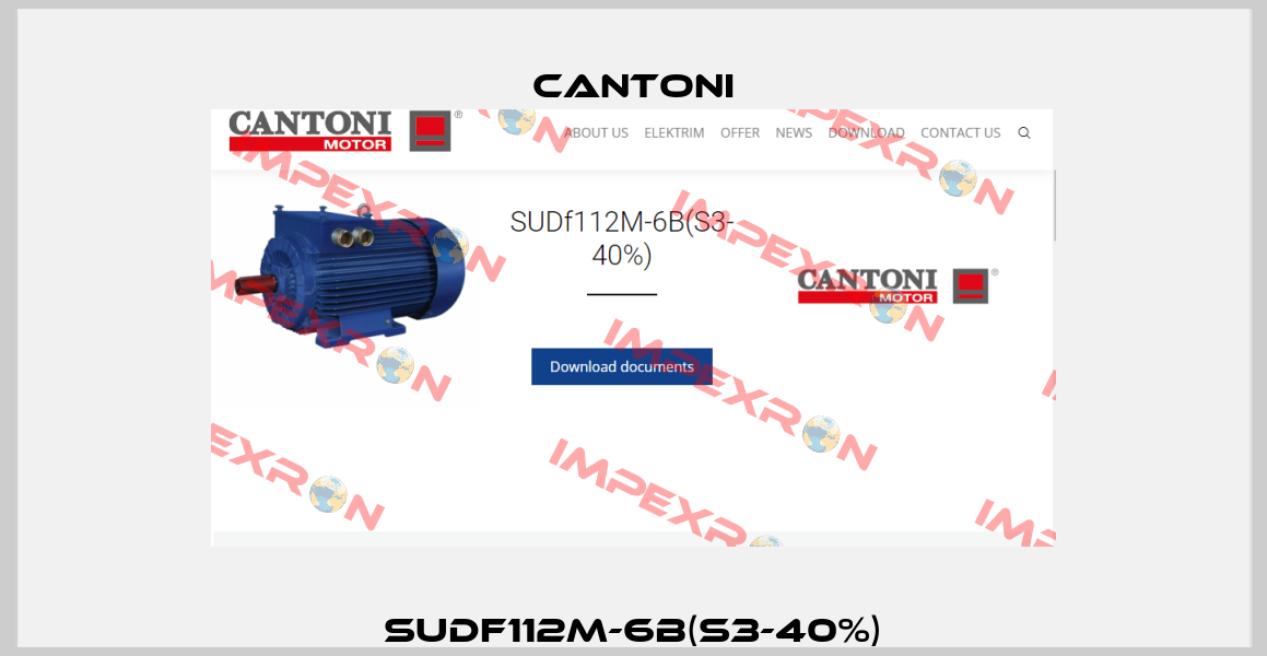 SUDf112M-6B(S3-40%) Cantoni