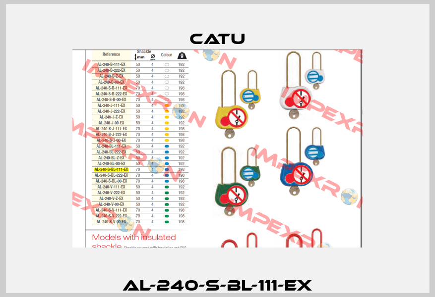 AL-240-S-BL-111-EX Catu