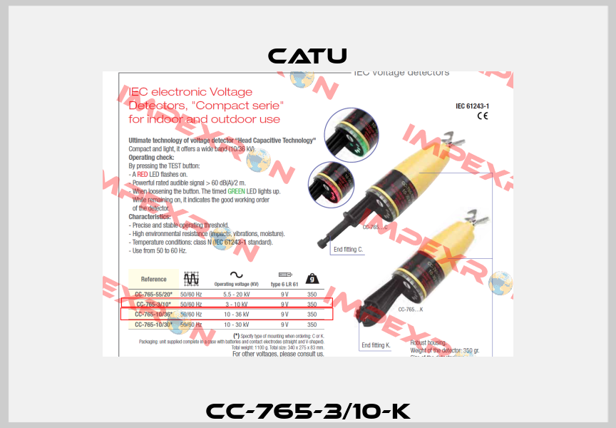 CC-765-3/10-K Catu