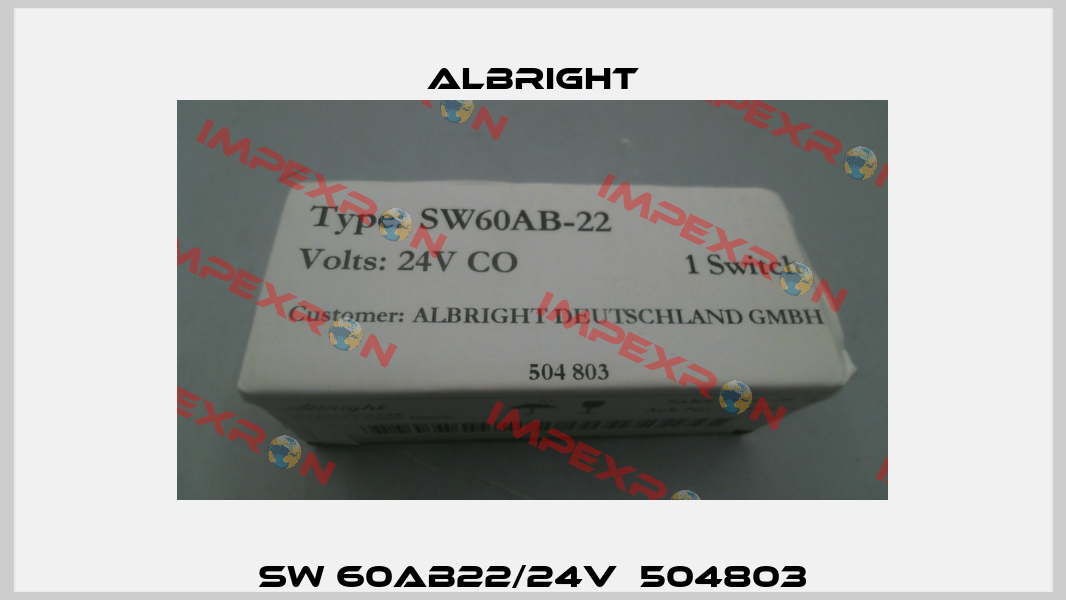 SW 60AB22/24V  504803 Albright